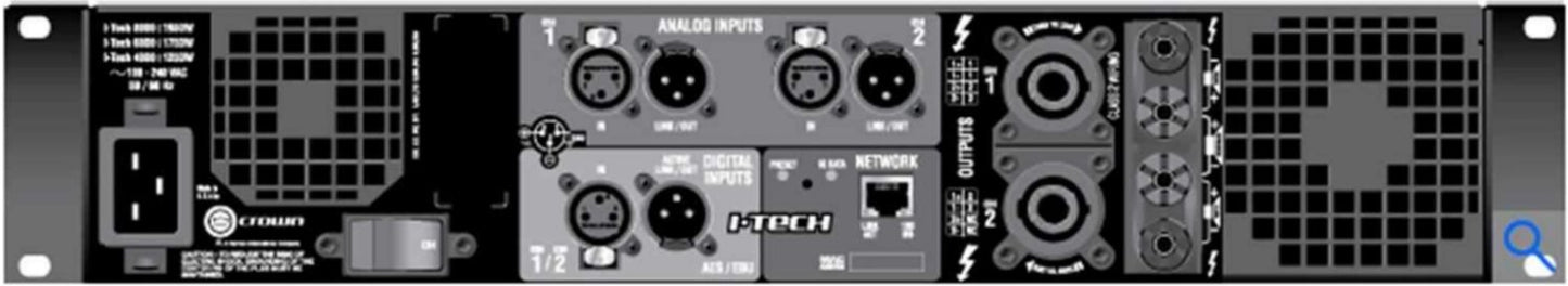 Crown IT8000 Power Amplifier 2100W @ 8 Ohms - PSSL ProSound and Stage Lighting