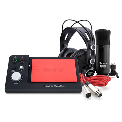 Focusrite iTrack Dock Studio Pack Recording Bundle - PSSL ProSound and Stage Lighting