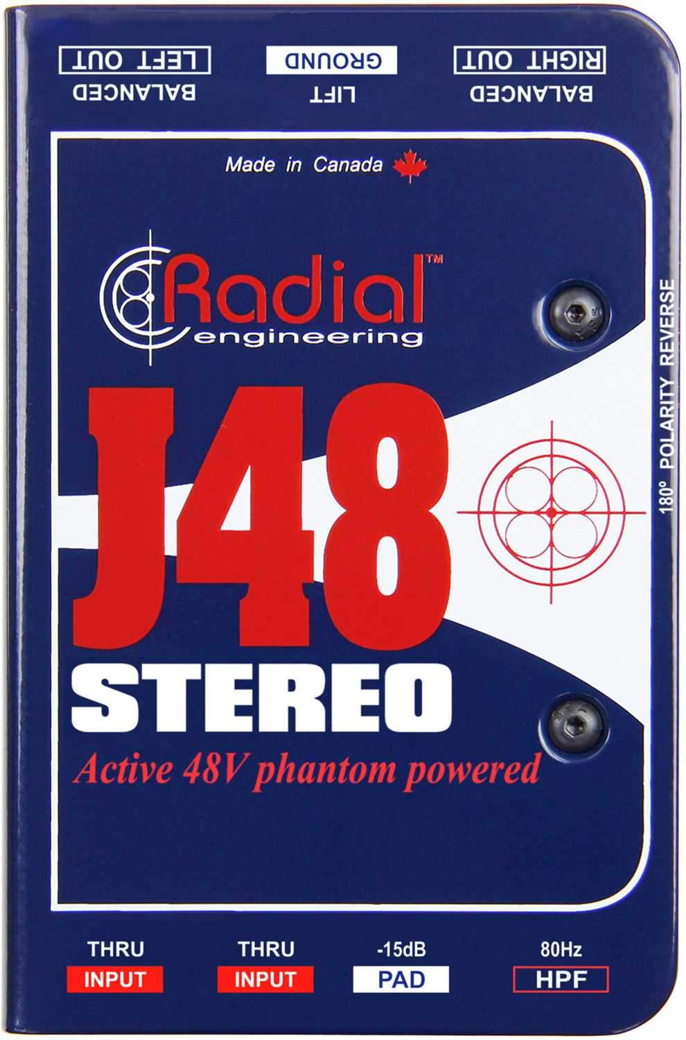 Radial J48 Stereo Active DI Box - PSSL ProSound and Stage Lighting