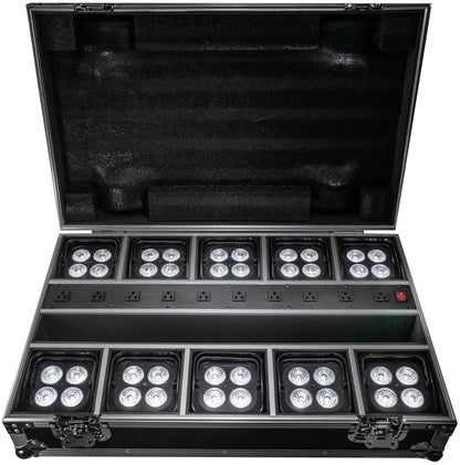 JMAZ Mad Par HEX 4S 10 Pack with Case in Black - Solotech