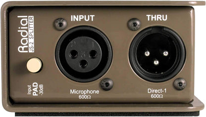 Radial JS2 Passive Mic Splitter - PSSL ProSound and Stage Lighting