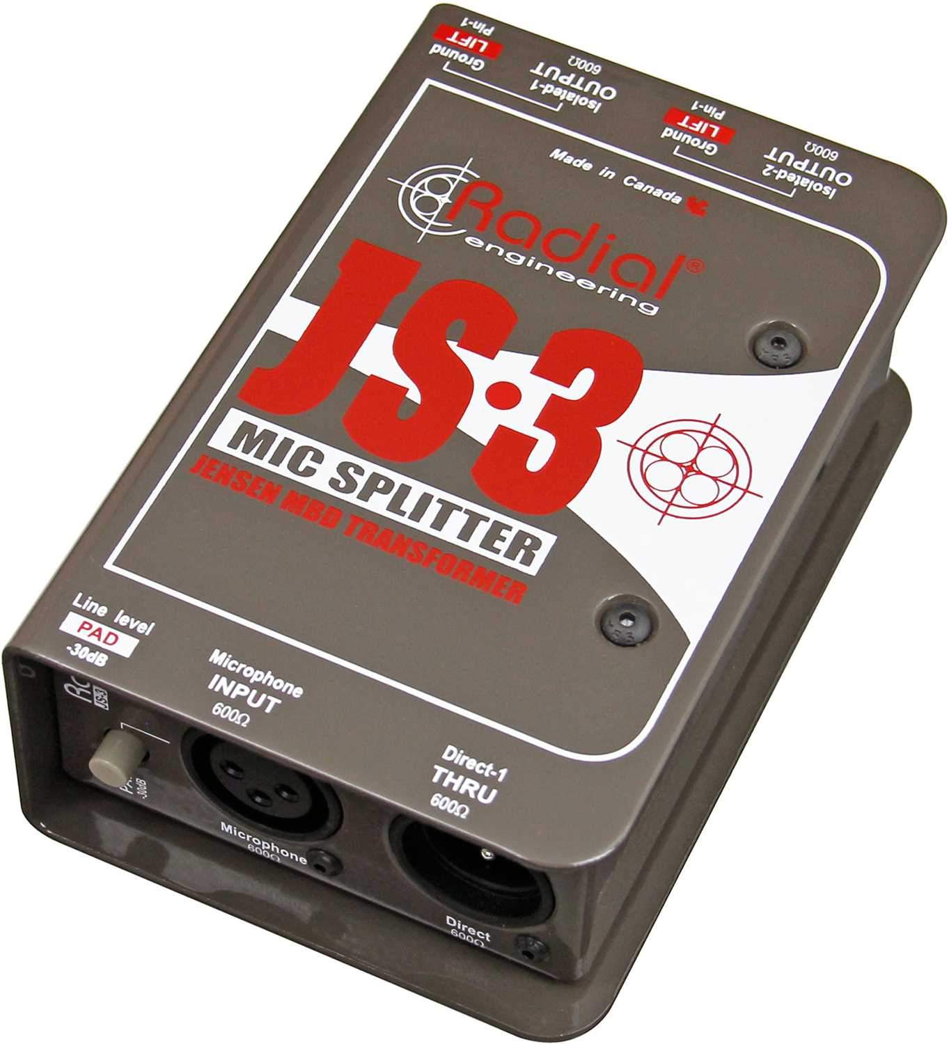 Radial JS3 Passive Mic Splitter - PSSL ProSound and Stage Lighting