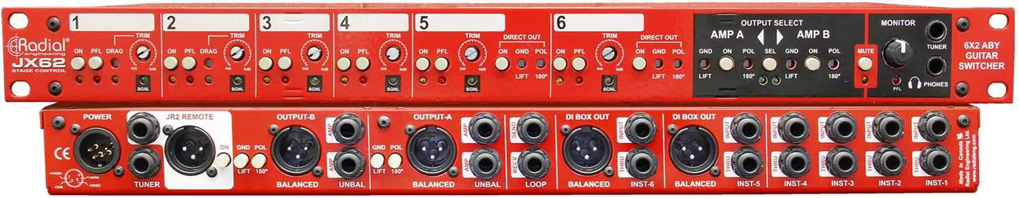 Radial JX62 Guitar Selector with 6 Inputs - PSSL ProSound and Stage Lighting