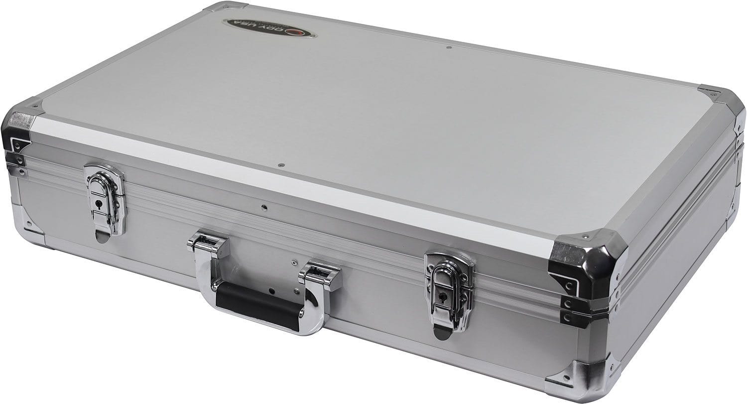 Odyssey KPT01SCSIL Numark PT01 Silver Turntable Case with Side Compartment - PSSL ProSound and Stage Lighting