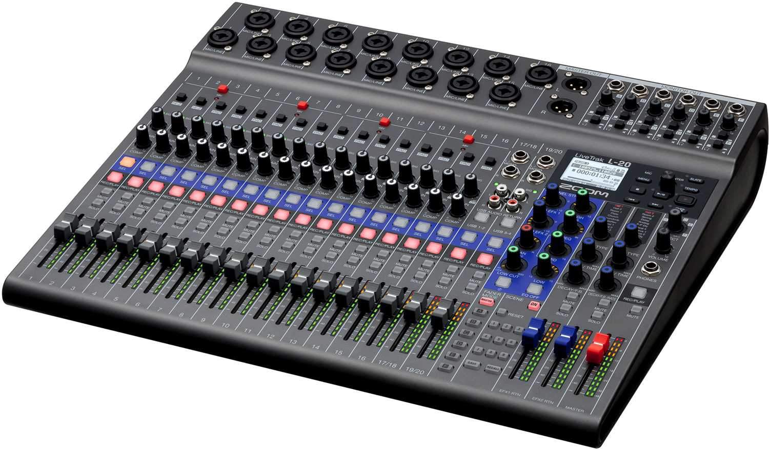 ZOOM LiveTrak L-20 Digital Console & Recorder - PSSL ProSound and Stage Lighting