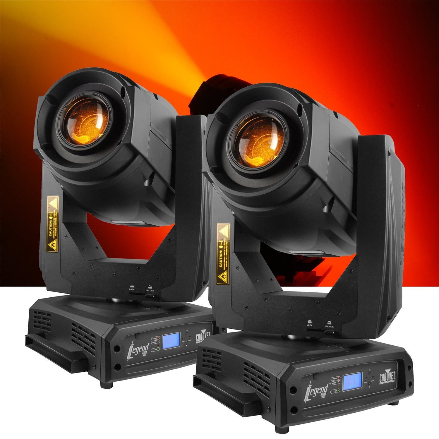 Chauvet Legend 330SR Spot 2 Pack with Flight Case - PSSL ProSound and Stage Lighting