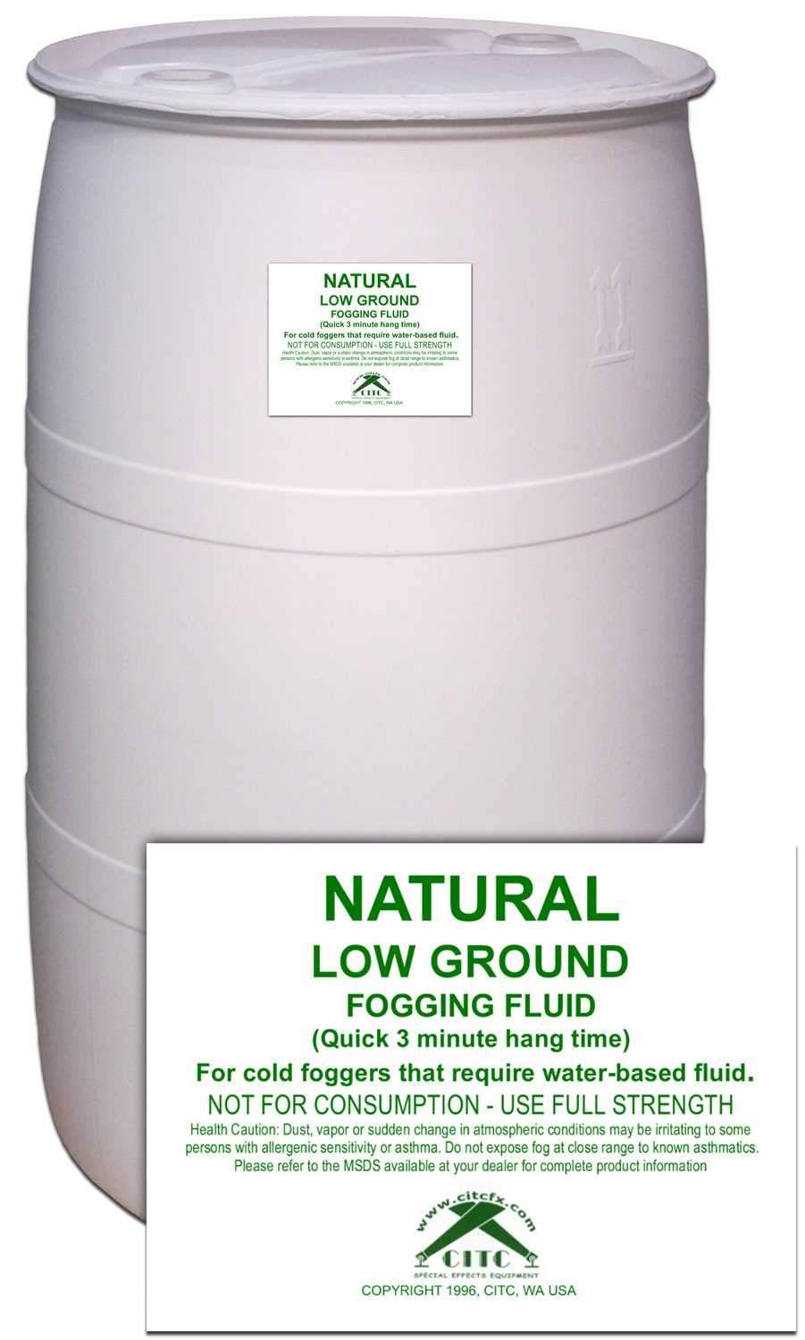 CITC Low-Ground Fog Fluid 55 Gallon Drum - PSSL ProSound and Stage Lighting