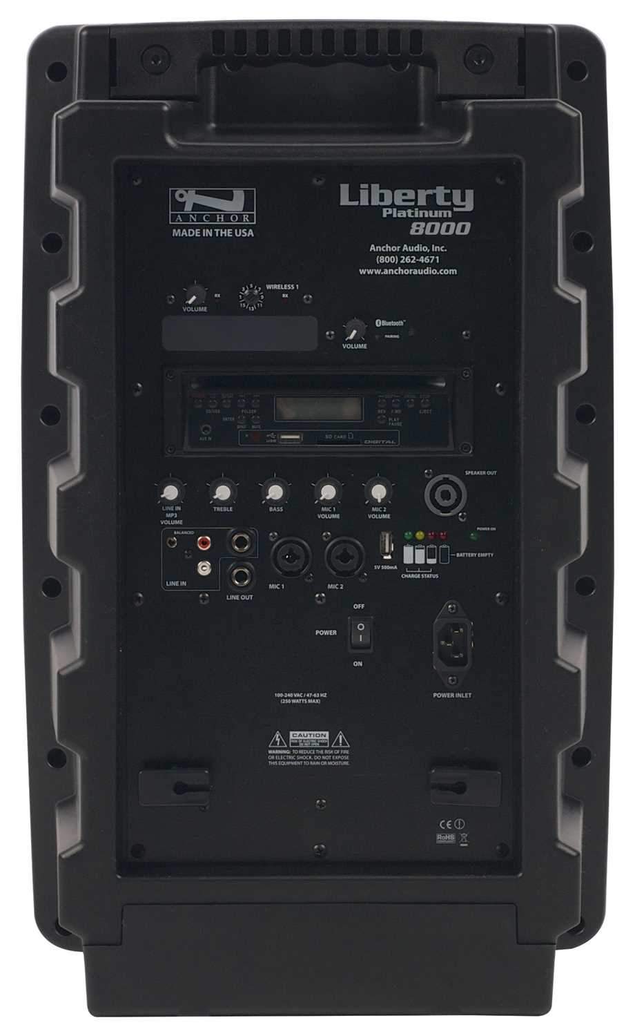 Anchor Audio LIB-8000CU1 Liberty Platinum Powered Speaker System - PSSL ProSound and Stage Lighting