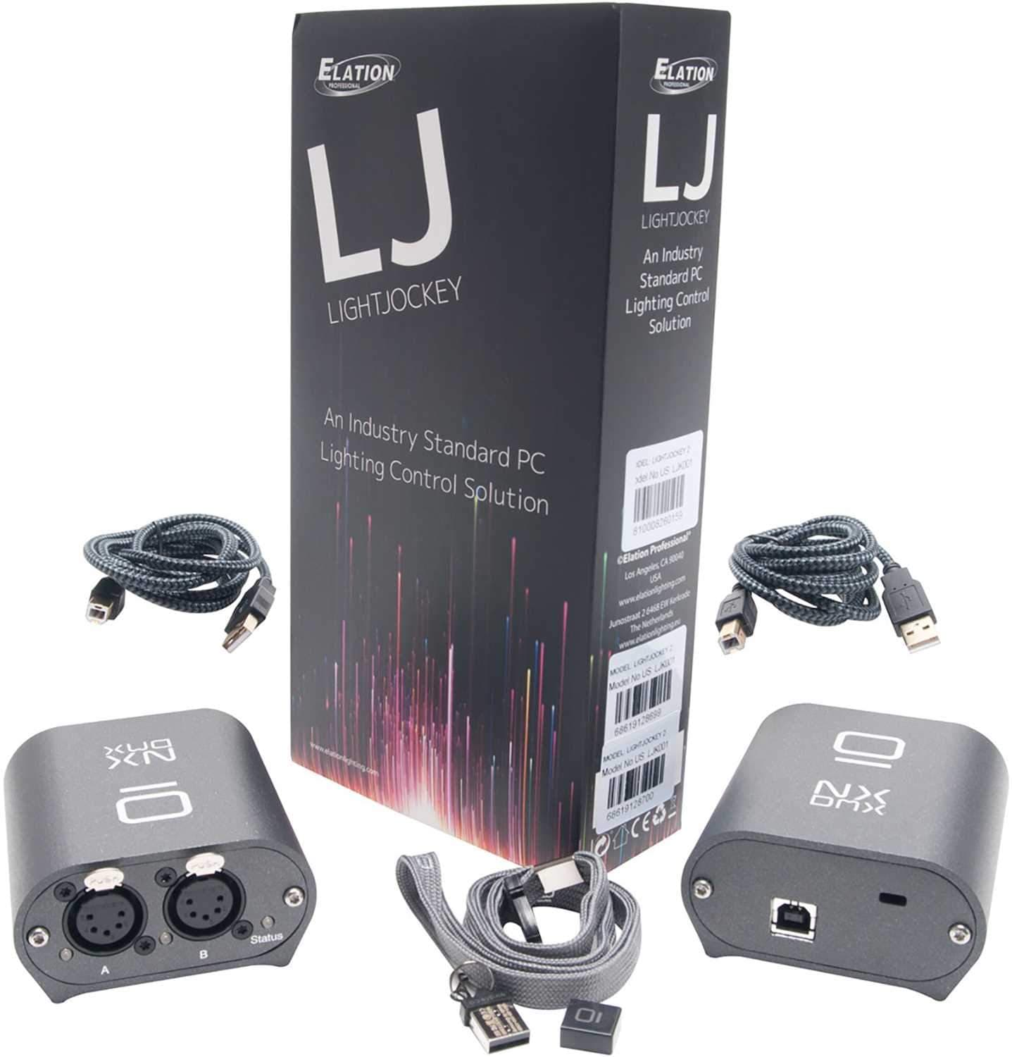 Elation LightJockey DMX Software with USB Interface Pair