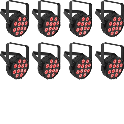 Chauvet SlimPAR T12 BT LED Bluetooth Wireless Wash Light 8-Pack - PSSL ProSound and Stage Lighting