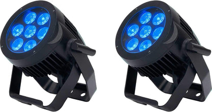 ADJ American DJ 7P Hex IP RGBAW Plus UV IP65 Rated LED Par Light 2-Pack - PSSL ProSound and Stage Lighting