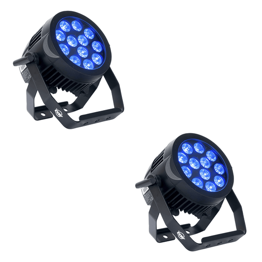 ADJ American DJ 12P HEX IP RGBAW Plus UV IP65 Rated LED Par Light 2-Pack - PSSL ProSound and Stage Lighting