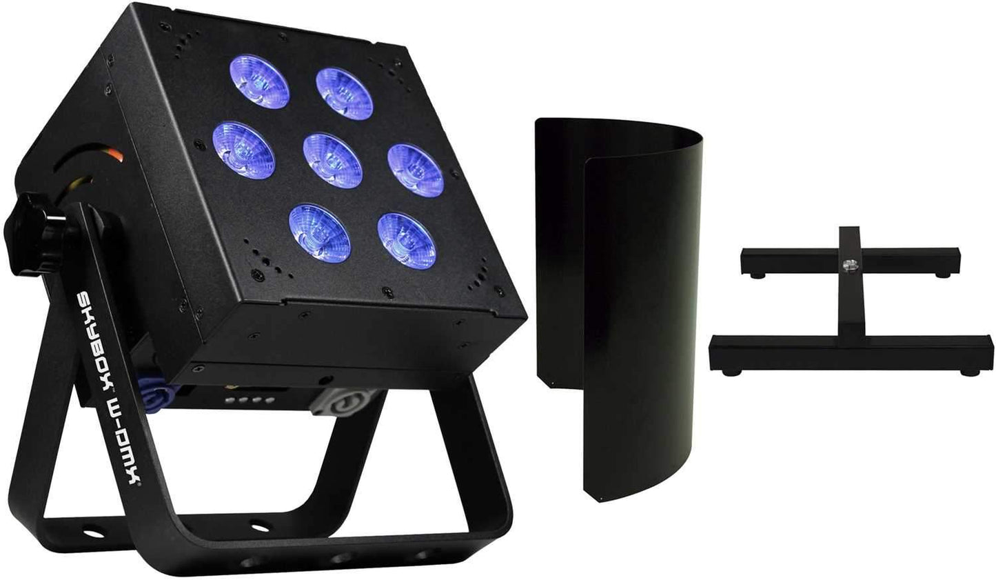 Blizzard SkyBox W-DMX RGBAW Plus UV Wash Light with Shield & Floor Stand - PSSL ProSound and Stage Lighting