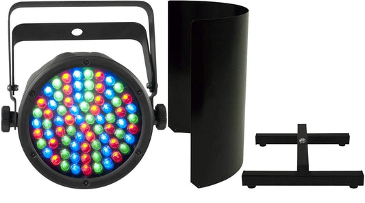 Chauvet SlimPAR 38 RGB LED Wash Light with Shield & Floor Stand - PSSL ProSound and Stage Lighting