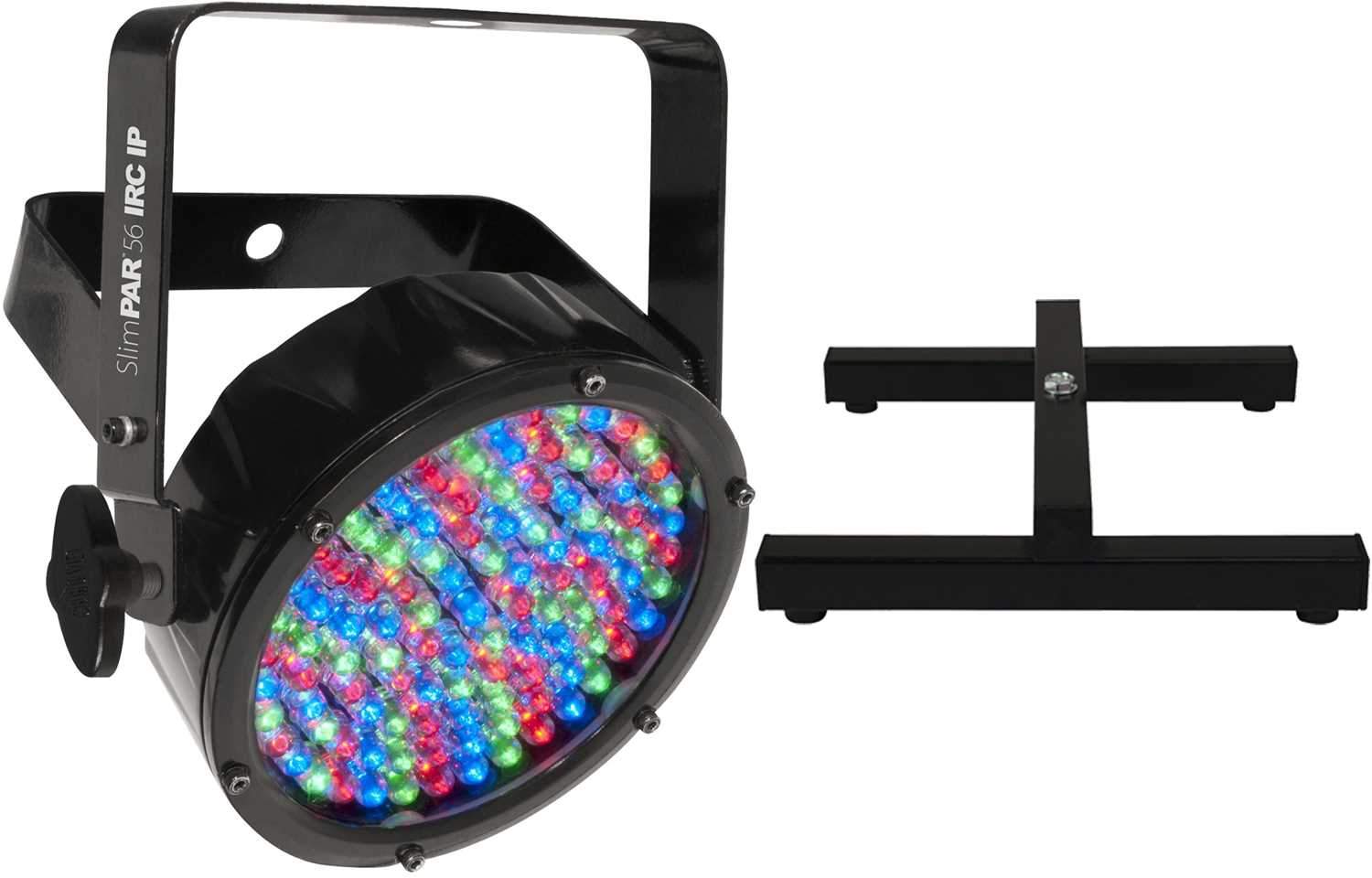 Chauvet SlimPAR 56 IRC IP RGB LED Wash Light with Floor Stand - PSSL ProSound and Stage Lighting