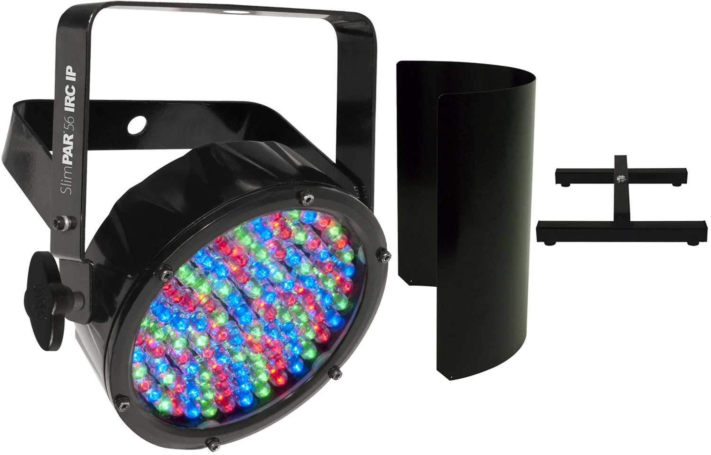 Chauvet SlimPAR 56 IRC IP Rated LED Wash Light with Shield & Floor Stand - PSSL ProSound and Stage Lighting