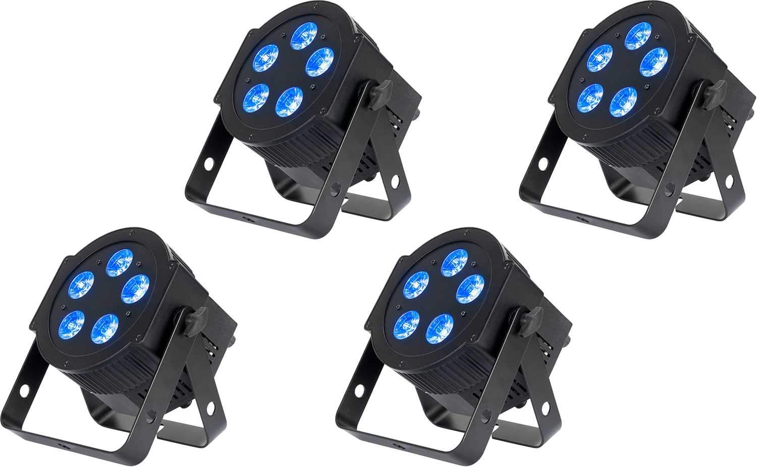 ADJ American DJ 5PX Hex RGBWA Plus UV LED Par Wash Light 4-Pack - PSSL ProSound and Stage Lighting