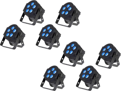 ADJ American DJ 5PX Hex RGBWA Plus UV LED Par Wash Light 8-Pack - PSSL ProSound and Stage Lighting