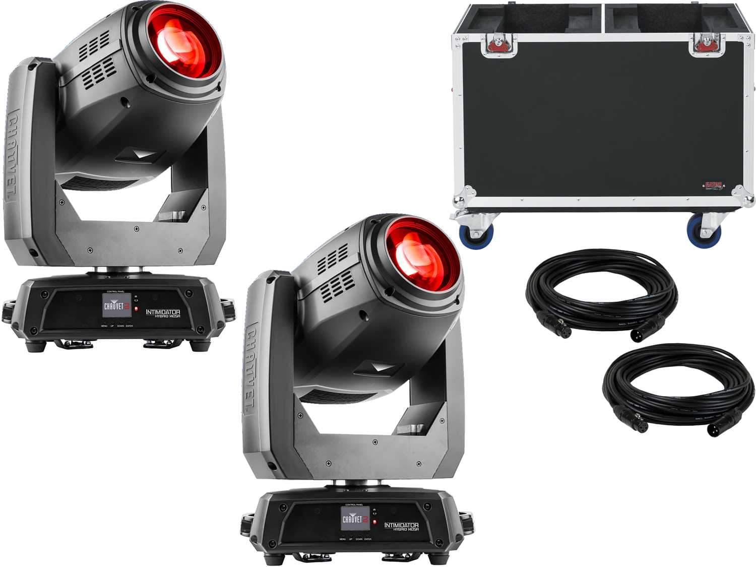 Chauvet Intimidator Hybrid 140SR 2-Pack with Gator Flight Case - PSSL ProSound and Stage Lighting