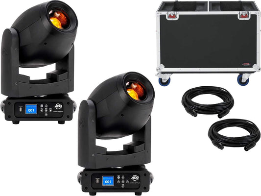 ADJ American DJ Focus Spot 4Z 2-Pack with Gator Flight Case - PSSL ProSound and Stage Lighting