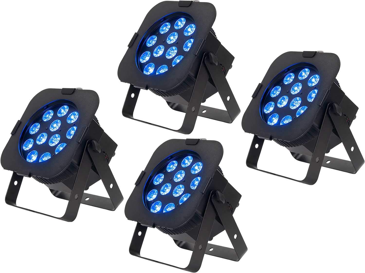 ADJ American DJ 12PX Hex RGBWA Plus UV LED Par Wash Light 4-Pack - PSSL ProSound and Stage Lighting