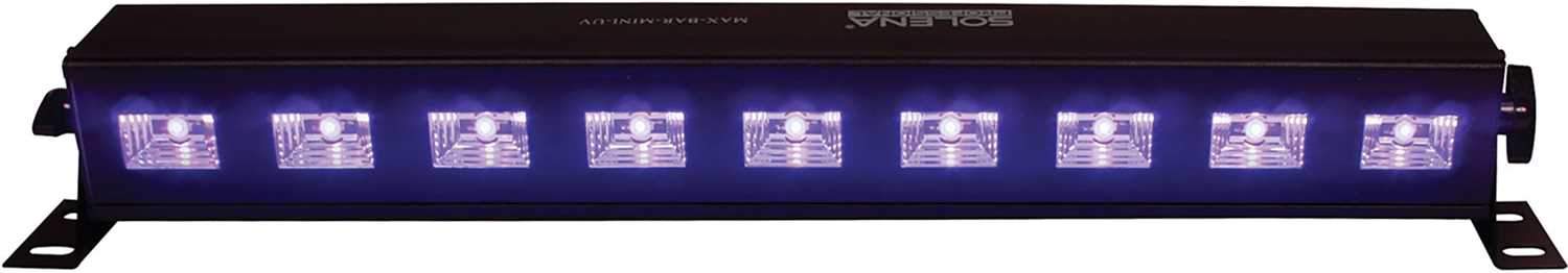 Solena Max Bar Mini UV LED Black Light 2-Pack with Bag - PSSL ProSound and Stage Lighting