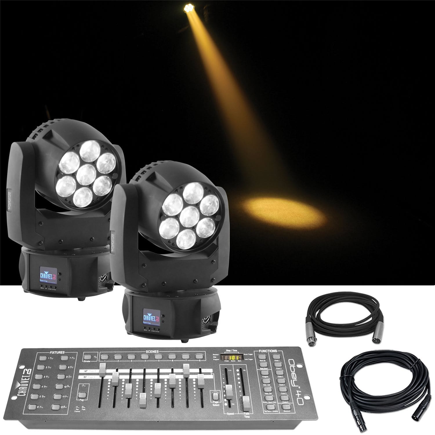 Chauvet Intimidator Wash Zoom 250 x2 Light System - PSSL ProSound and Stage Lighting