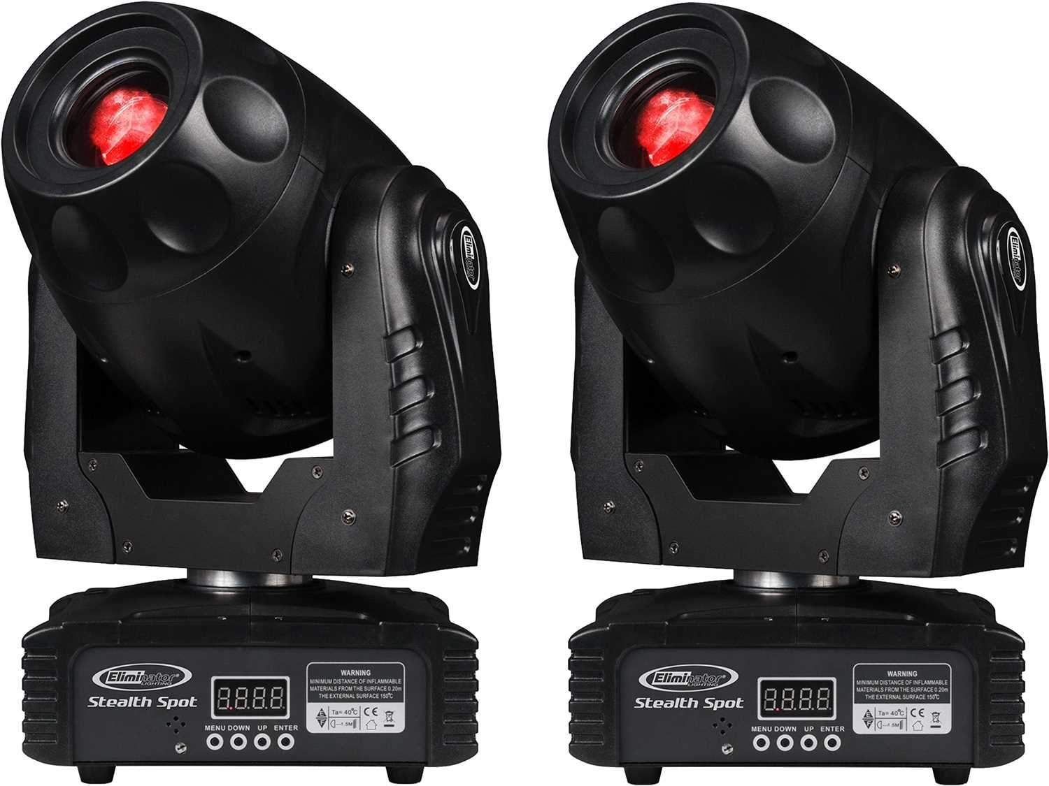 Eliminator Stealth Spot 60W LED Moving Head 2-Pack - PSSL ProSound and Stage Lighting