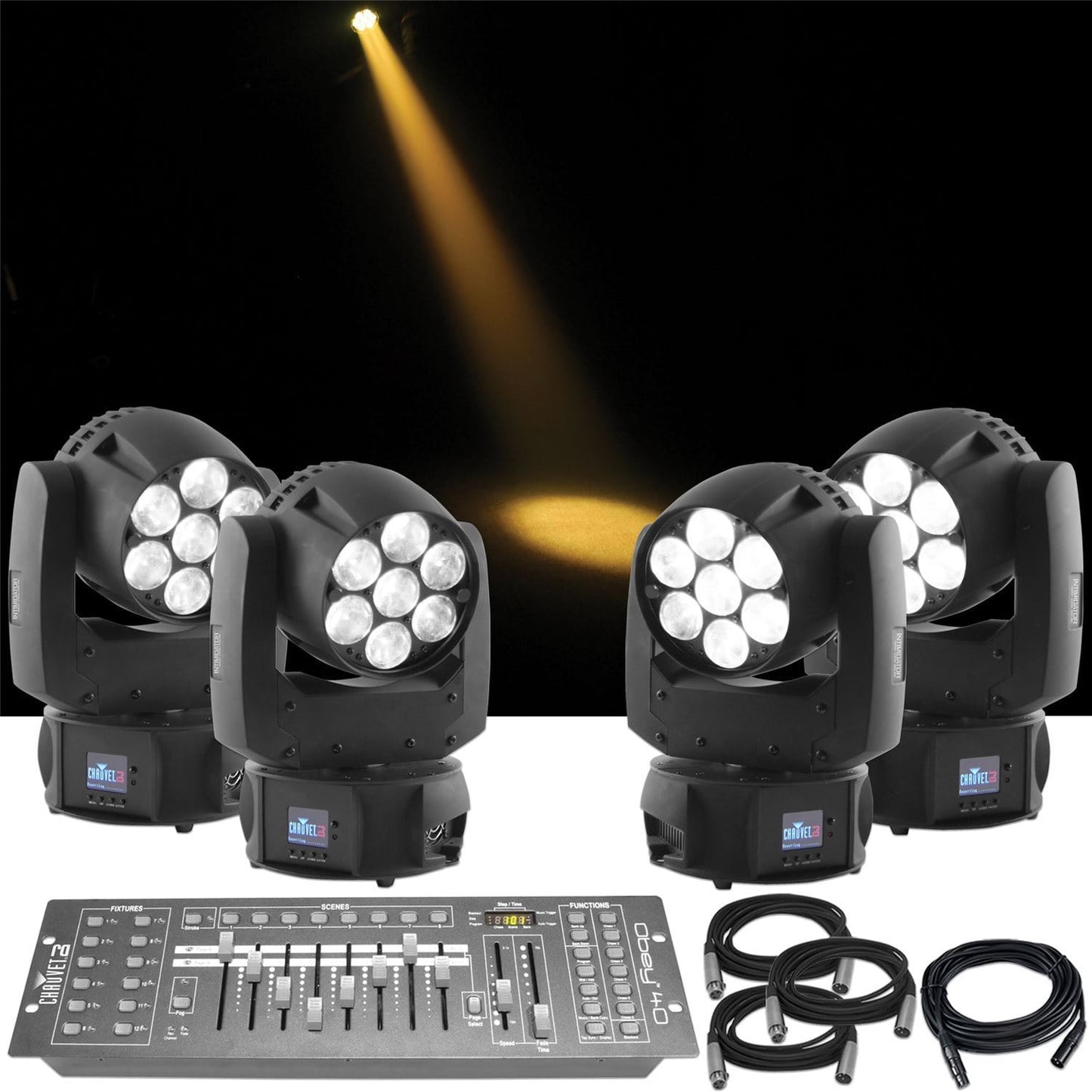 Chauvet Intimidator Wash Zoom 250 x4 Light System - PSSL ProSound and Stage Lighting