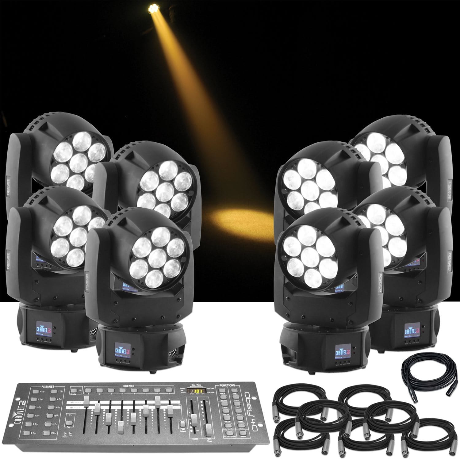 Chauvet Intimidator Wash Zoom 250 x8 Light System - PSSL ProSound and Stage Lighting