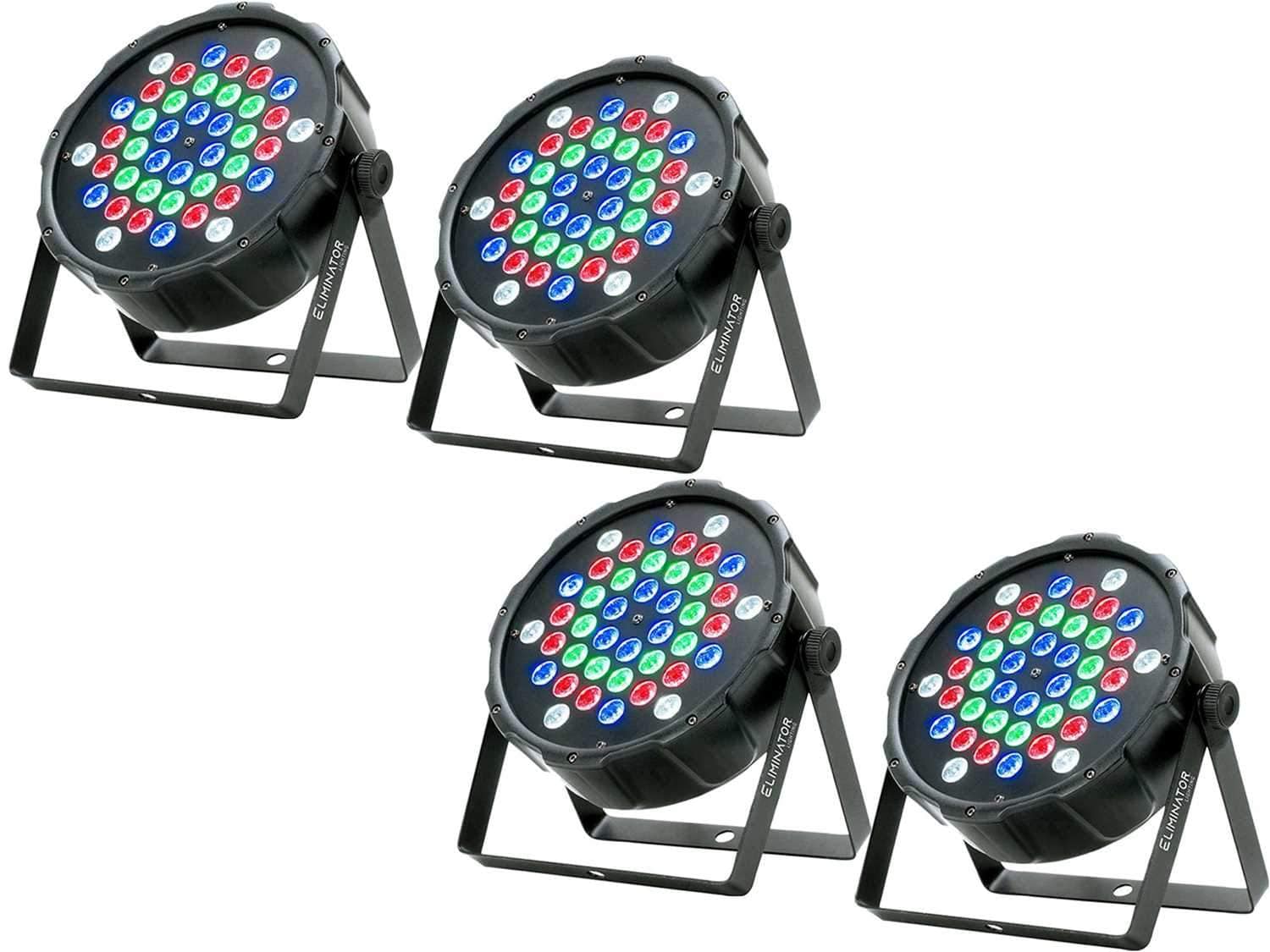 Eliminator LP 42 RGBW LED Par Wash Light 4-Pack - PSSL ProSound and Stage Lighting