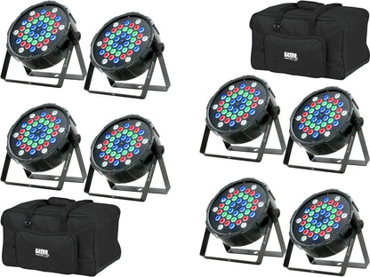 Eliminator LP 42 RGBW LED Par Wash 8-Pk with Gator Bags - PSSL ProSound and Stage Lighting