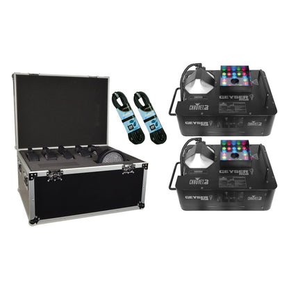 Chauvet Geyser RGB 2 pack w Road Case - PSSL ProSound and Stage Lighting