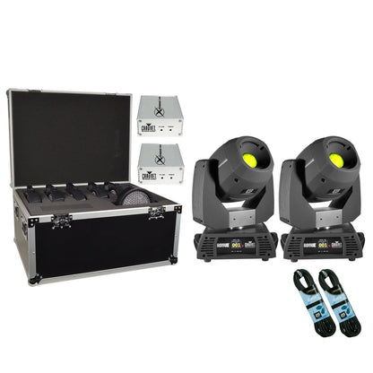 Chauvet Rouge R1 Spot LED 2pk w Road Case - PSSL ProSound and Stage Lighting