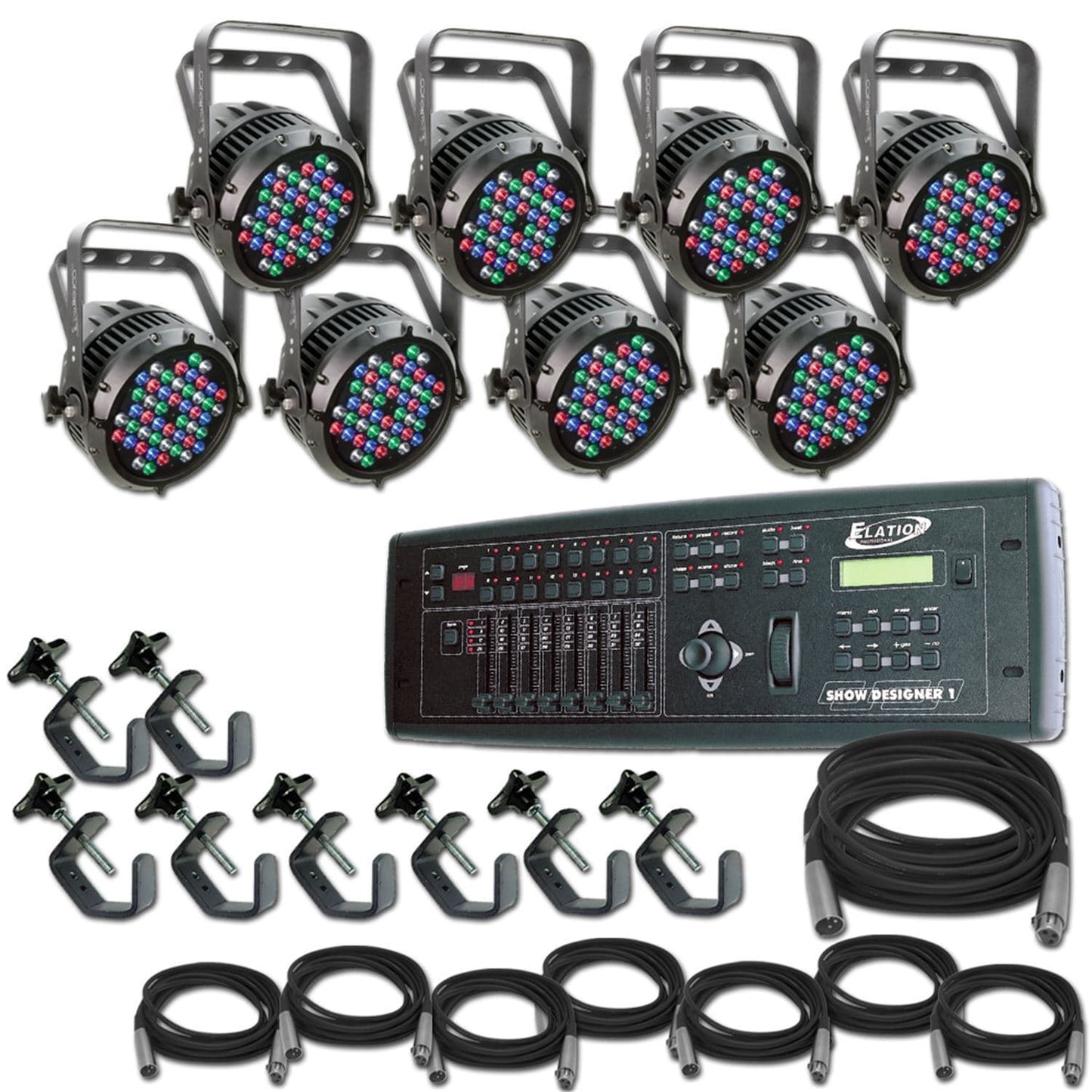 Chauvet Colorado 2 Tour x 8 Complete System - PSSL ProSound and Stage Lighting