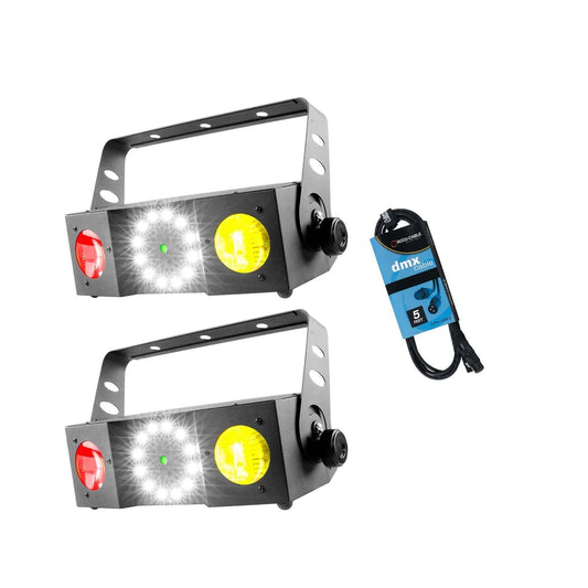 Chauvet Swarm 4 FX LED DMX Effect Light 2 Pack - PSSL ProSound and Stage Lighting