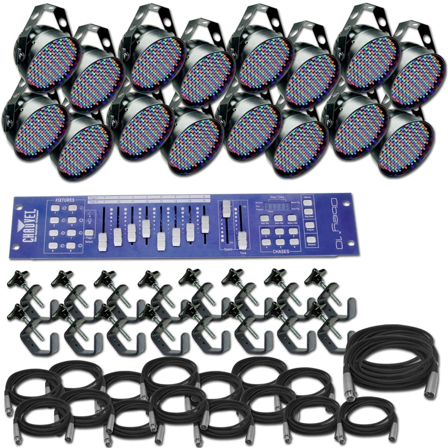 Chauvet LED Splash 152B X 16 Complete System - PSSL ProSound and Stage Lighting