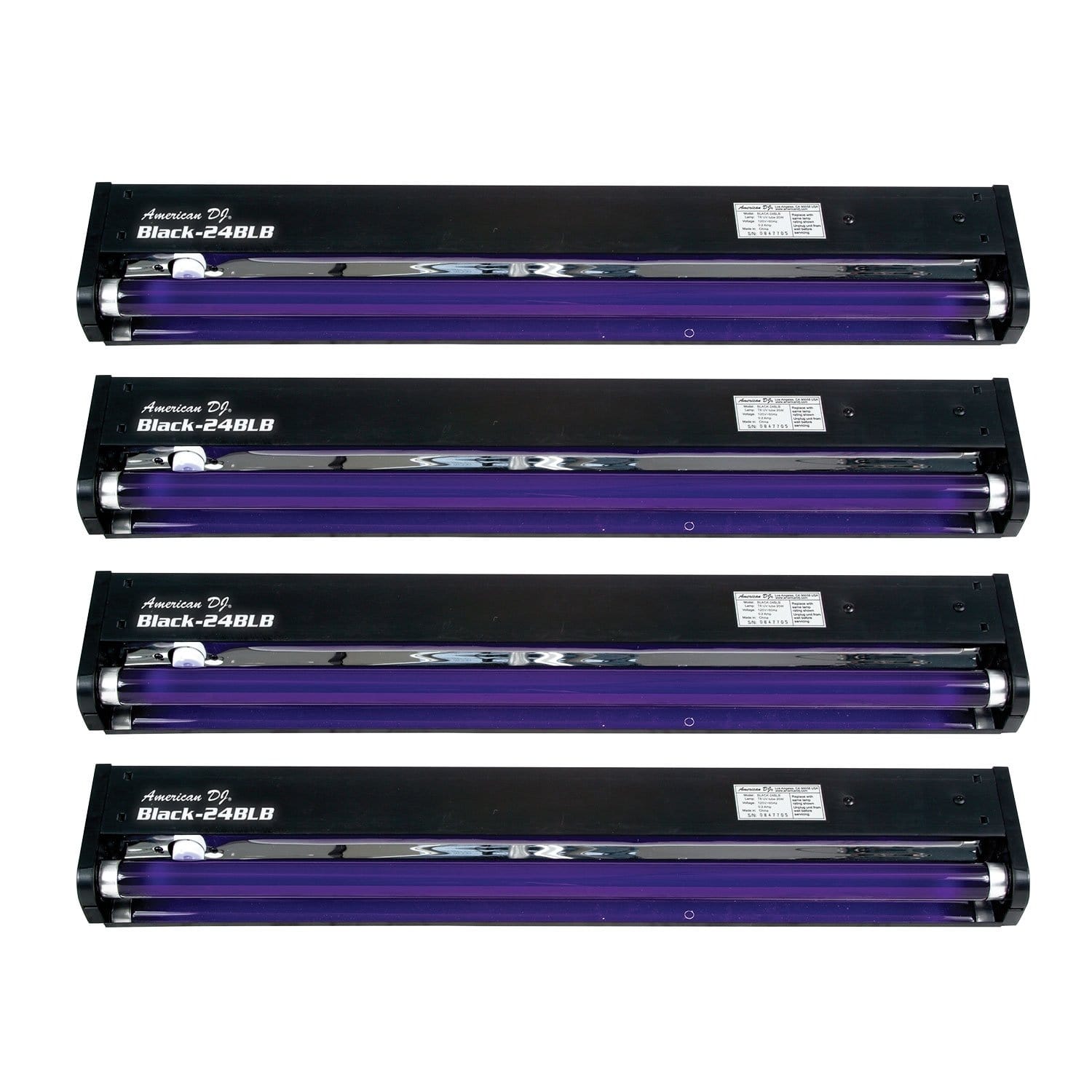 ADJ American DJ 24-in UV Black Light Fixture 4 Pack - PSSL ProSound and Stage Lighting