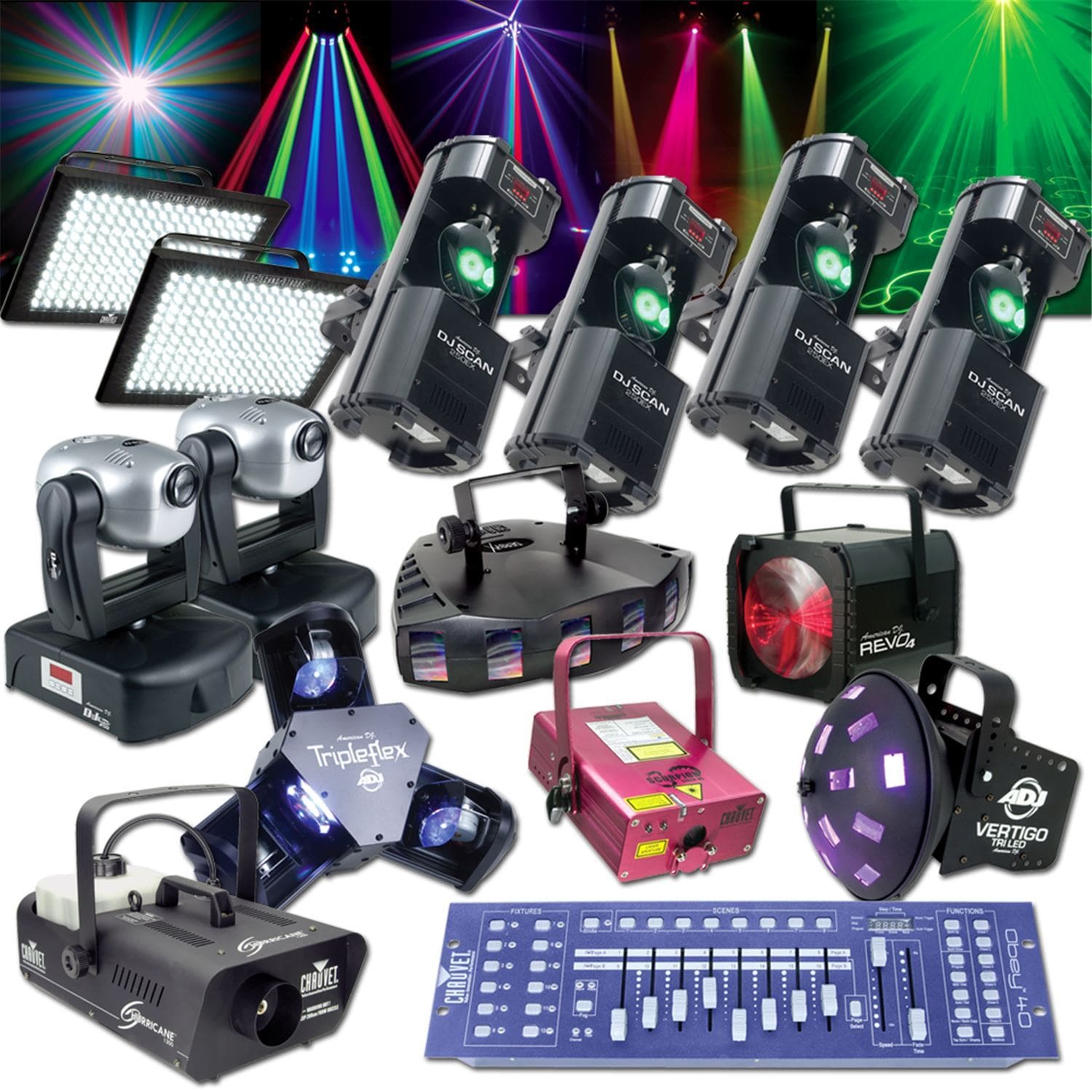 Disco Lighting System Package with Stuff Yes - PSSL ProSound and Stage Lighting