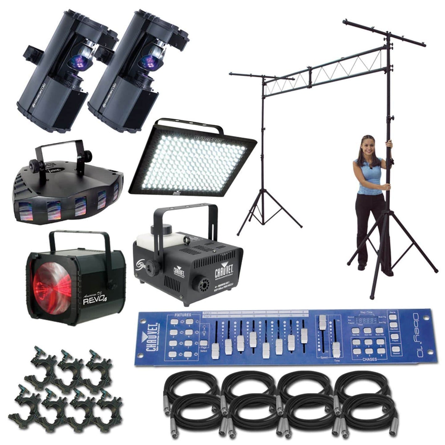 Mobile DJ Complete Lighting Pack - PSSL ProSound and Stage Lighting