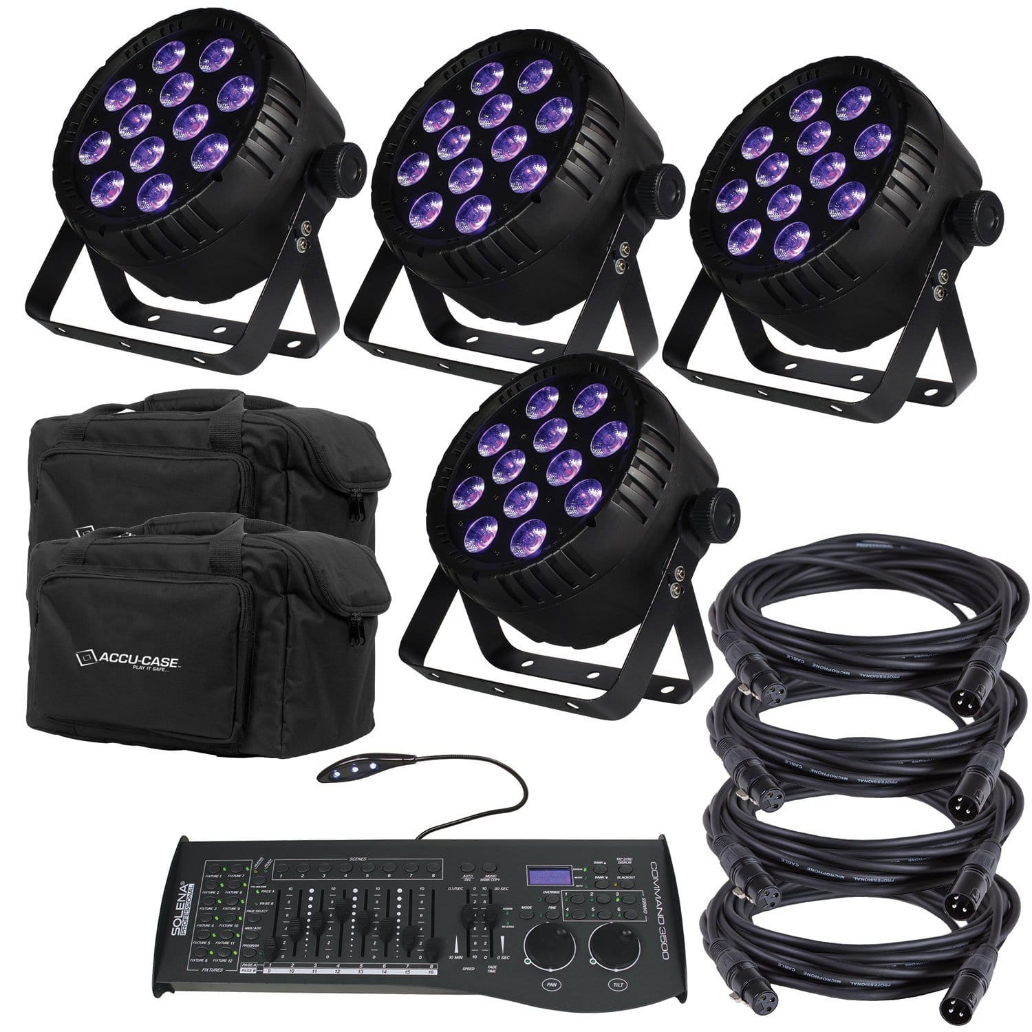 Blizzard LB Par Hex LED Light with Bag & DMX Controller - PSSL ProSound and Stage Lighting