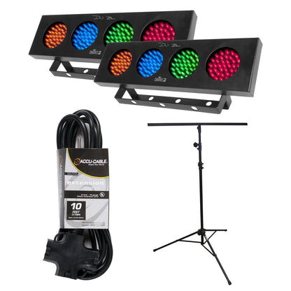 Chauvet DJ Bank LED Light 2-Pack with Stand - PSSL ProSound and Stage Lighting