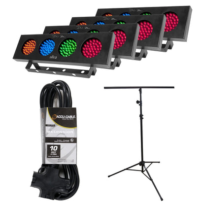 Chauvet DJ Bank LED Light 4-Pack with Stand - PSSL ProSound and Stage Lighting