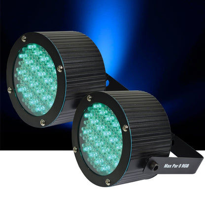 Solena Max Par 8 RGB 8-Watt LED Wash Light 2-Pack - PSSL ProSound and Stage Lighting