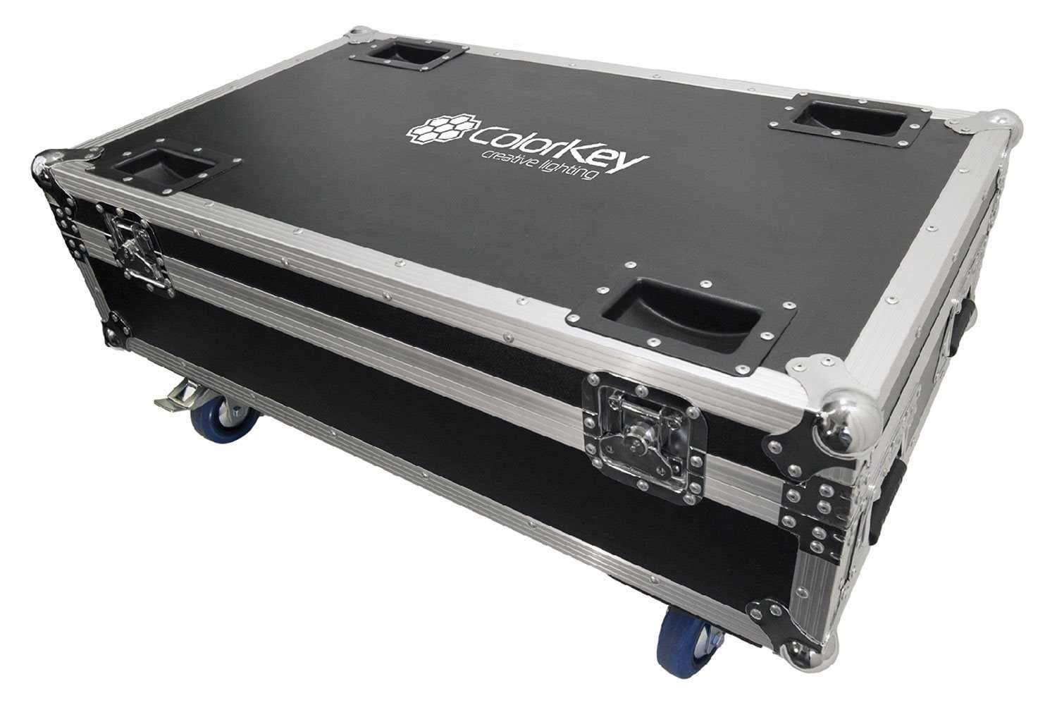 Colorkey MobilePar QUAD 4 10-Pack with Free Road Case - PSSL ProSound and Stage Lighting