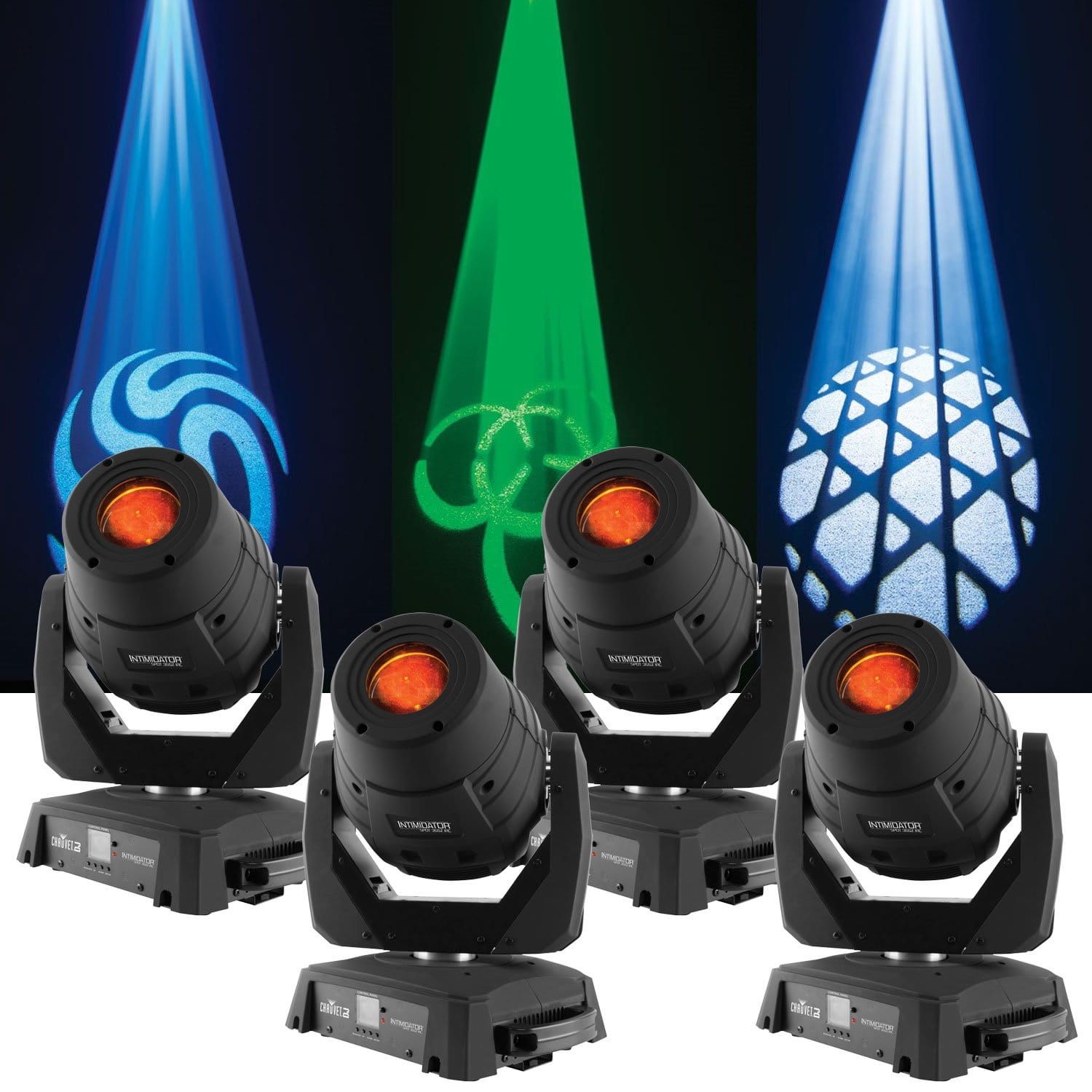 Chauvet Intimidator Spot 355Z IRC LED Moving Head Light 4-Pack - PSSL ProSound and Stage Lighting