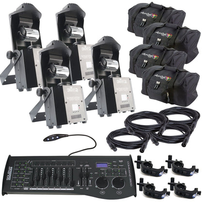 Chauvet Intimidator Barrel 305 IRC LED Moving Head Light 4-Pack with Gig Bags - PSSL ProSound and Stage Lighting