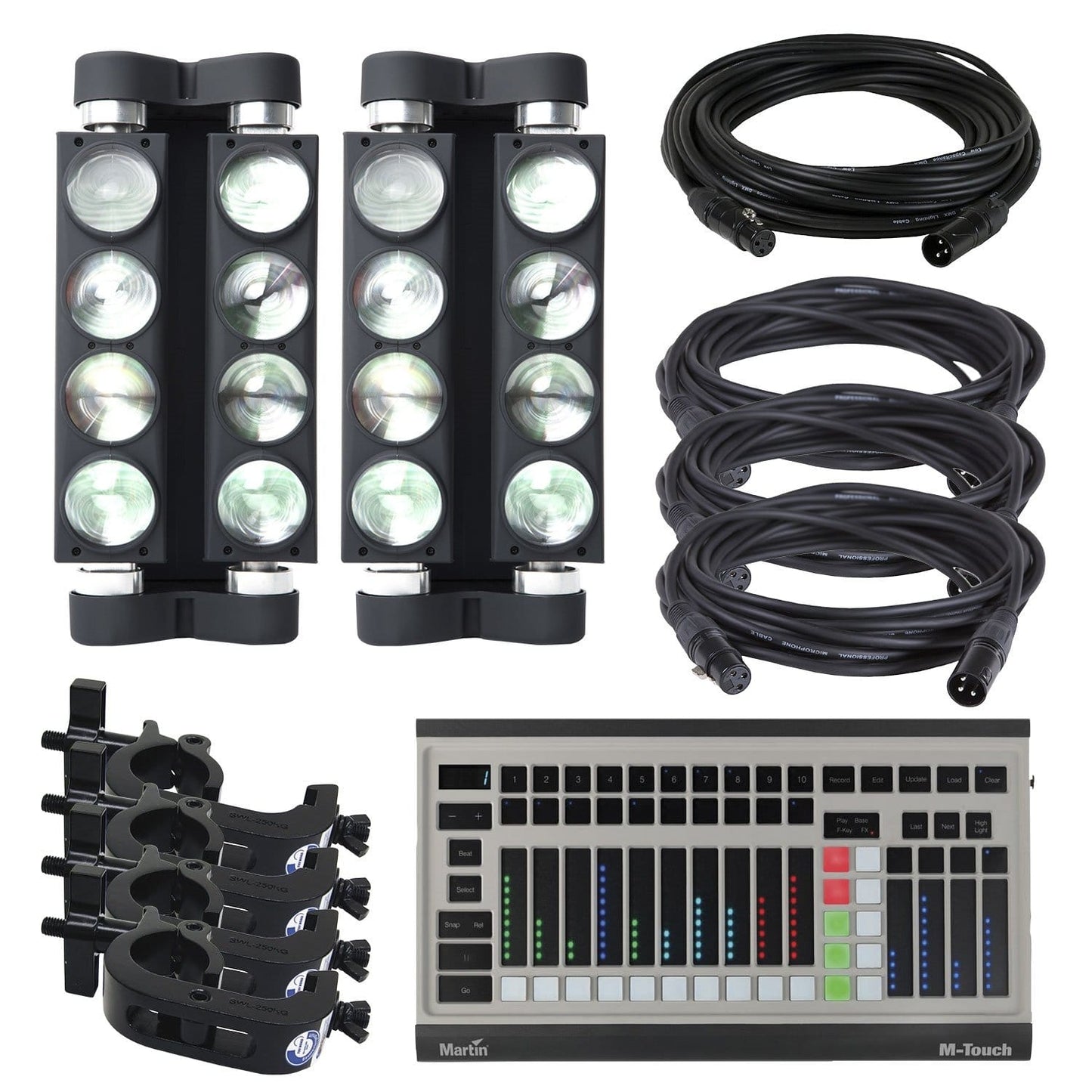 Marq Ray Tracer X LED Moving Head Light 4-Pack with DMX Controller - PSSL ProSound and Stage Lighting