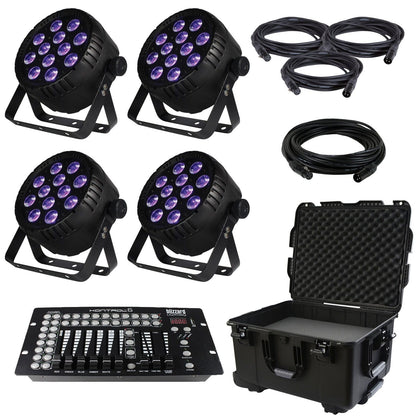 Blizzard LB Par Hex 4-Pack with WP Case & controller - PSSL ProSound and Stage Lighting