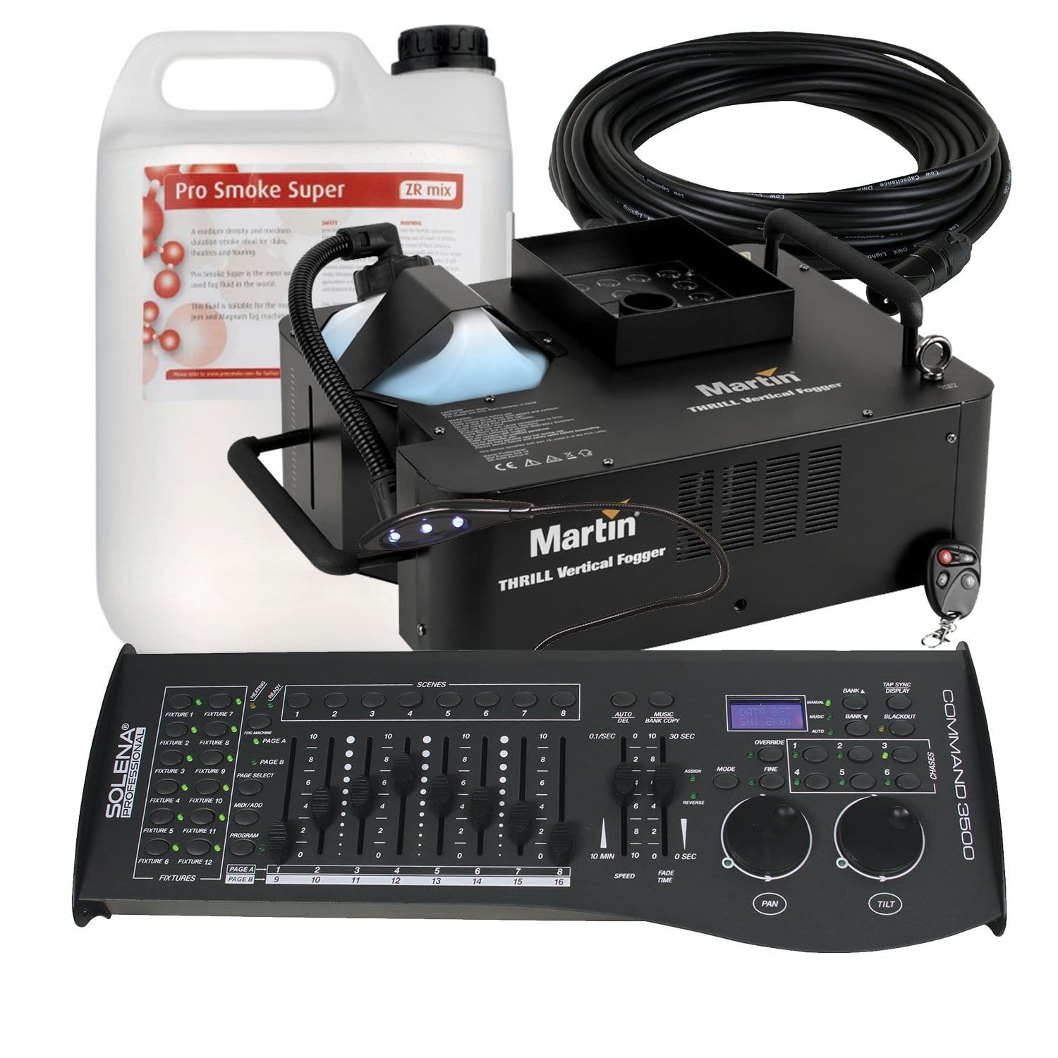 Martin Vertical Fogger w LED FX & DMX Controller - PSSL ProSound and Stage Lighting